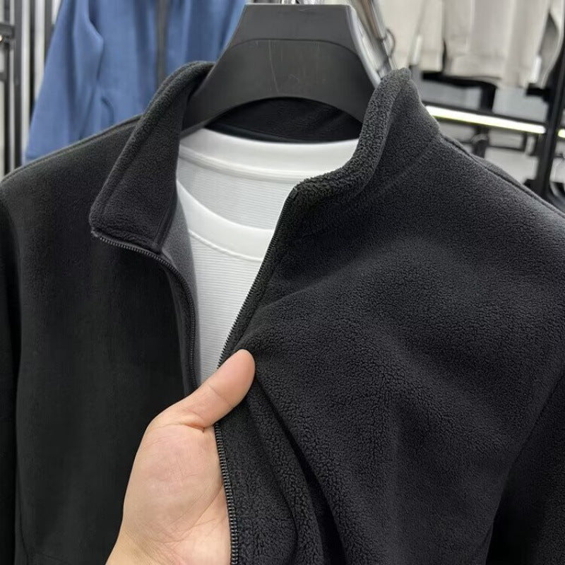 Herren Fleecejacke mit Stehkragen und Reißverschluss Echo Archiv