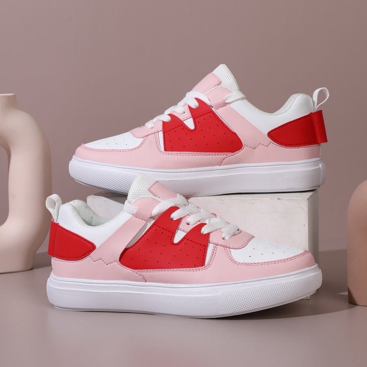 Herren Trendige Sneaker mit niedrigem Schaft, dicker Plateau-Sohle und synthetischem Leder Echoarchiv