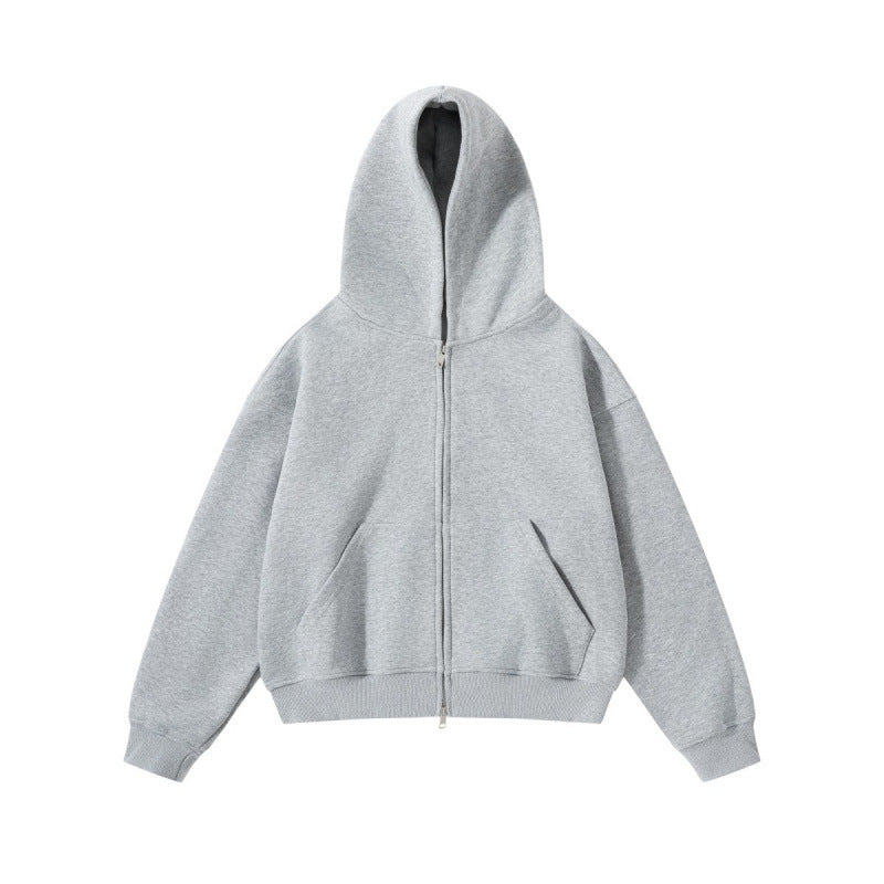 Unisex Oversize Kapuzenjacke mit durchgehendem Reißverschluss und Kängurutaschen aus Baumwoll-Fleece Echo Archiv