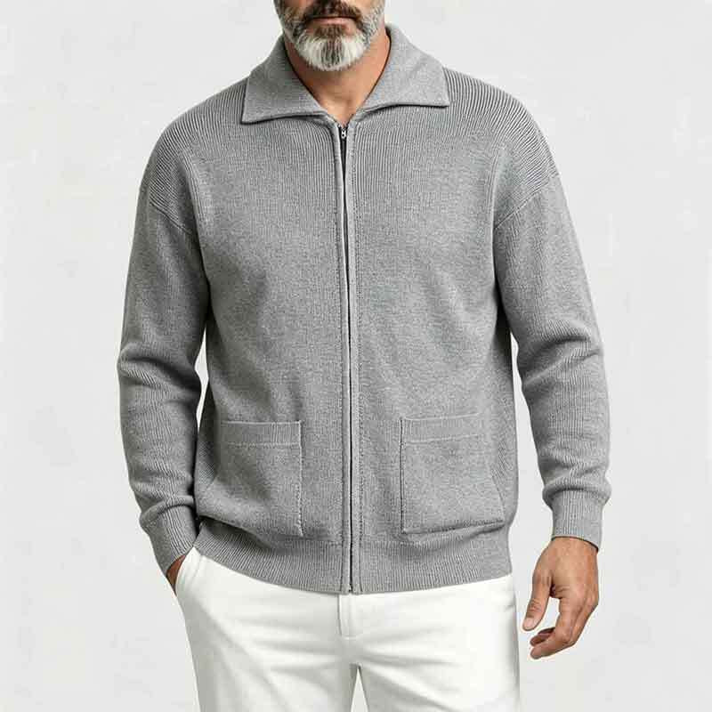 Herren Strickjacke mit Reißverschluss Echo Archiv