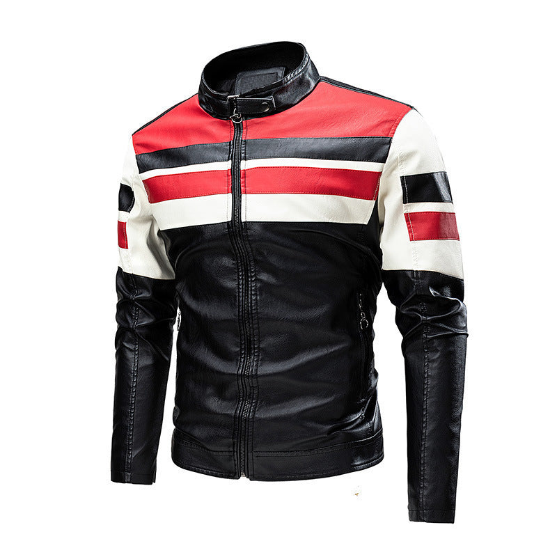 Herren Modische Bikerjacke im Retro-Stil Echo Archiv