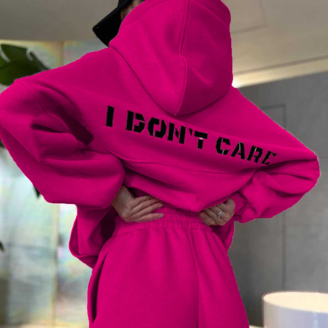 Unisex nan oversized Kapuzenpullover und taillenhohe Jogginghose Set Echo Archiv