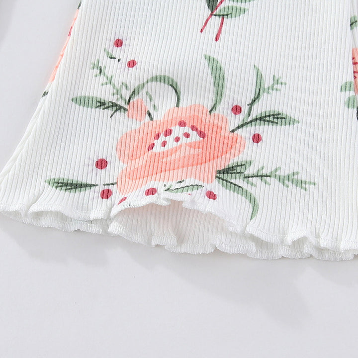 Mädchen Flared Leggings mit floralen Mustern Echo Archiv