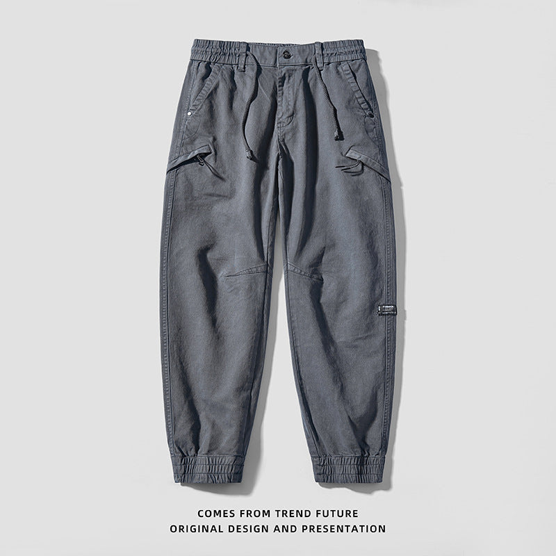 Herren modische Cargo-Hose mit elastischem Bund und vielseitigen Taschen Echoarchiv