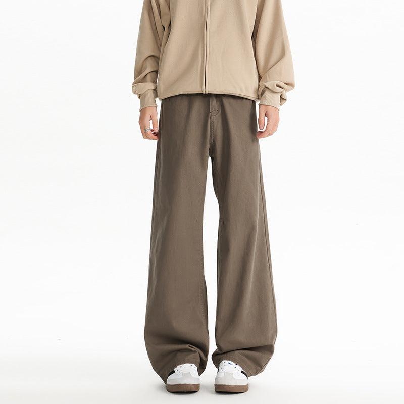 Herren weite, hochtaillierte Baumwollhose mit relaxed Fit Echo Archiv
