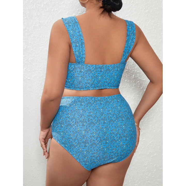 Damen Crop-Top Bikini mit hohem Bund Echo Archiv