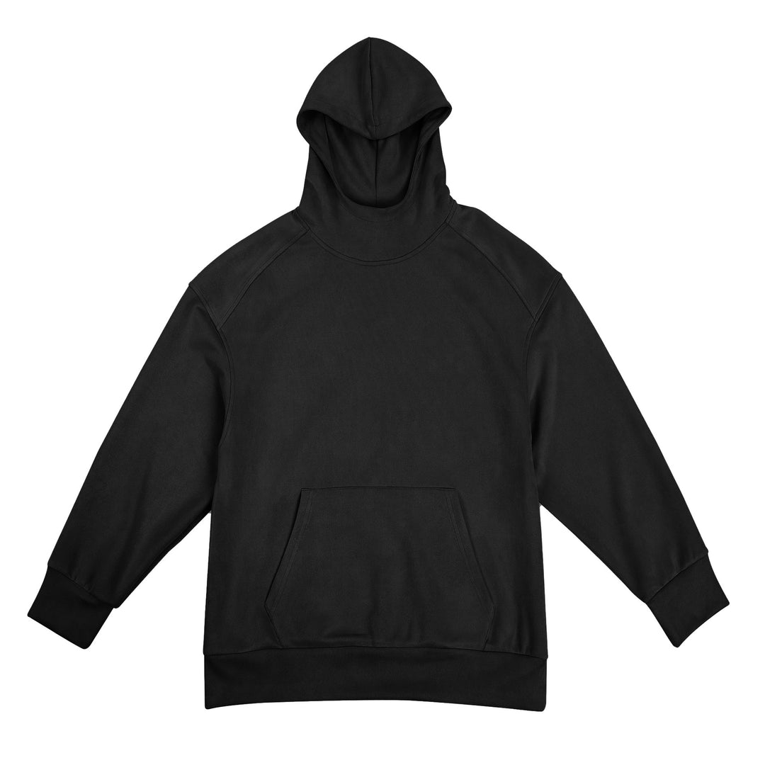 Herren lässiger Hoodie mit hohem Kragen und praktischer Kängurutasche Echoarchiv