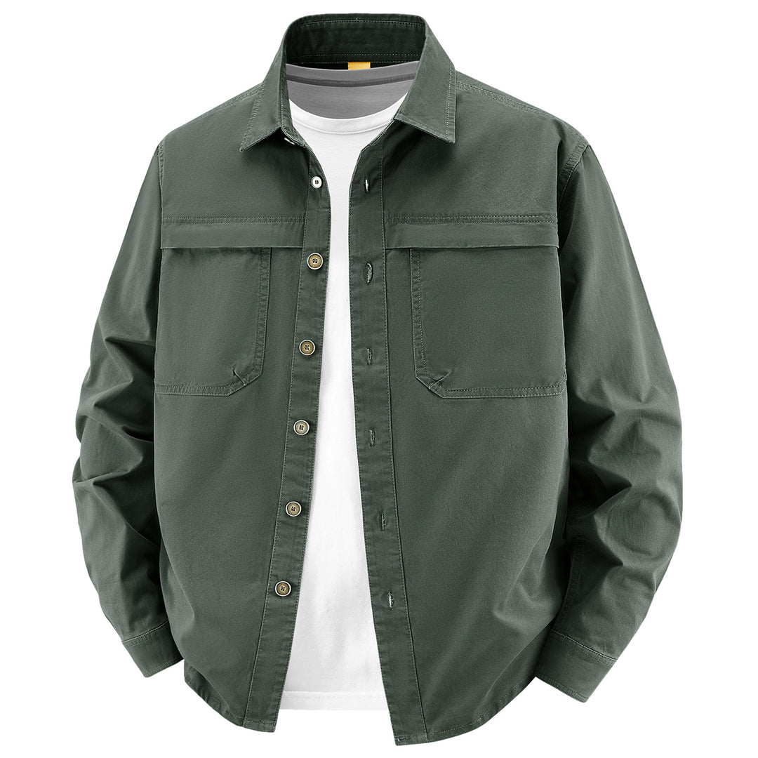 Herren klassische Langarm-Hemdjacke Echo Archiv