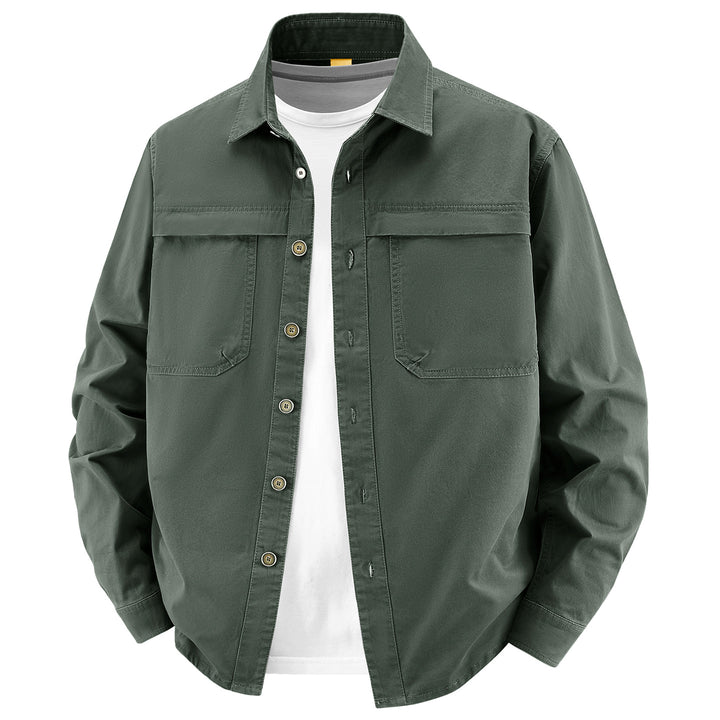 Herren klassische Langarm-Hemdjacke Echo Archiv