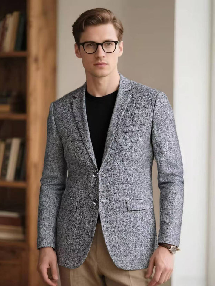Herren Smart-Casual Blazer mit strukturiertem Gewebe Echoarchiv