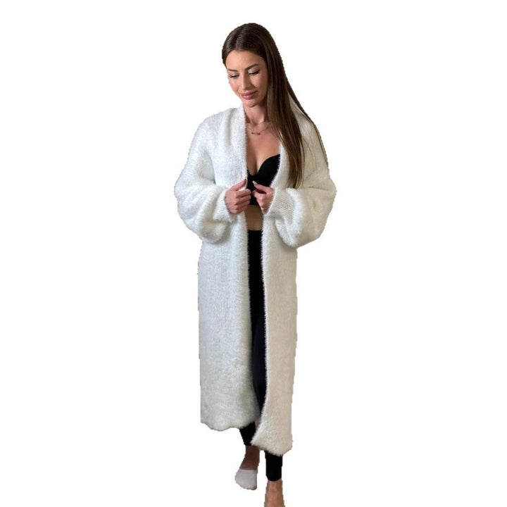 Damen Flauschiger Strickmantel Echo Archiv