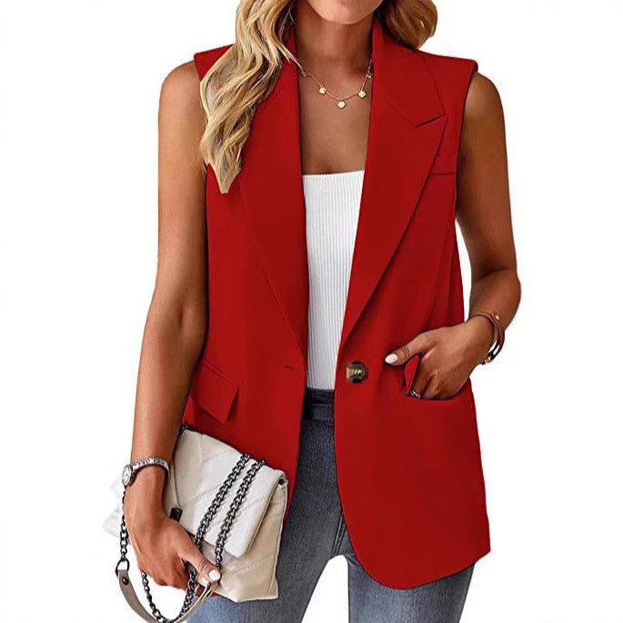 Damen Stylischer Blazer-Weste Echoarchiv