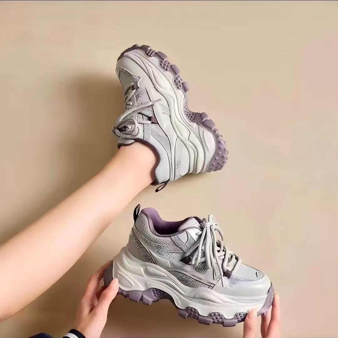 Damen Trendige Chunky Sneakers mit doppelter Dämpfung und atmungsaktivem Mesh-Obermaterial Echo Archiv