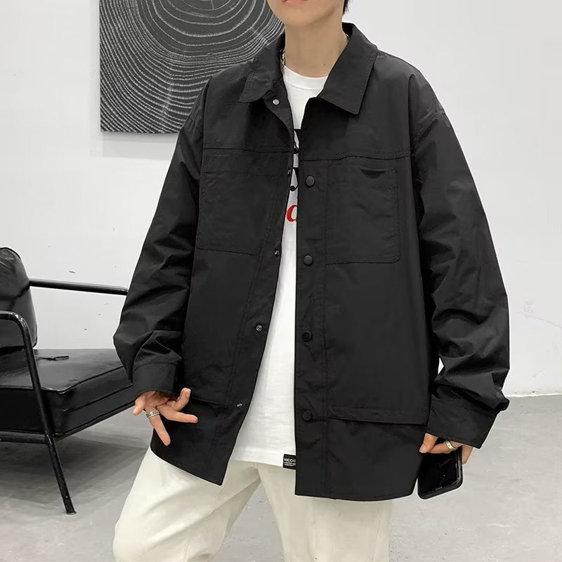 Herren lässige Utility-Jacke mit praktischen Taschen und modernem Schnitt Echoarchiv