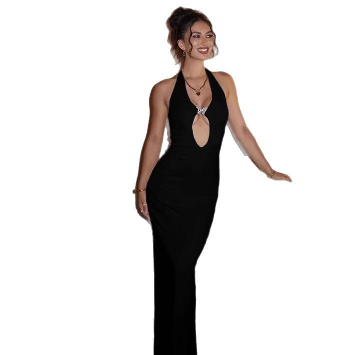 Damen Glamouröses Maxikleid mit extravaganten Cut-Out-Details Echo Archiv