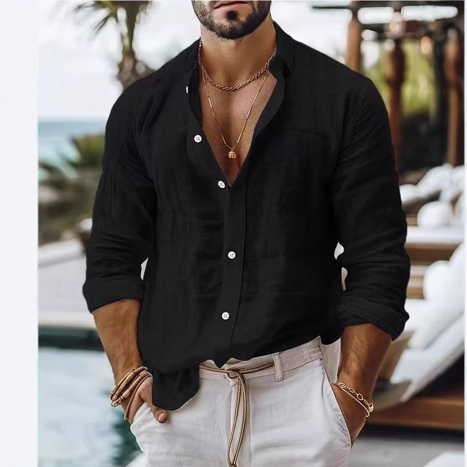 Herren vielseitiges Longsleeve-Hemd Echoarchiv