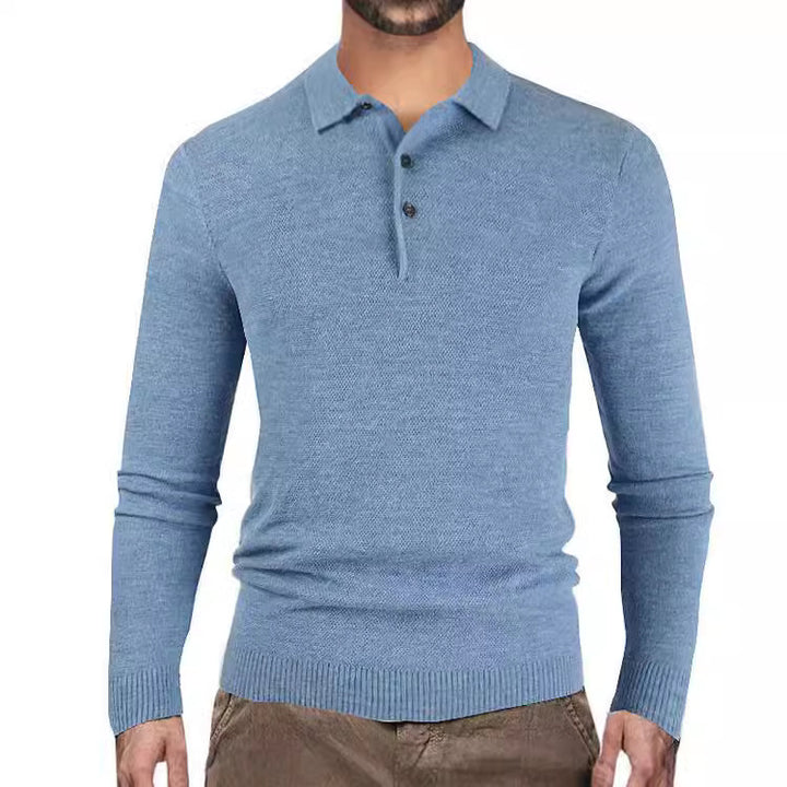 Herren langärmliges Poloshirt Echoarchiv