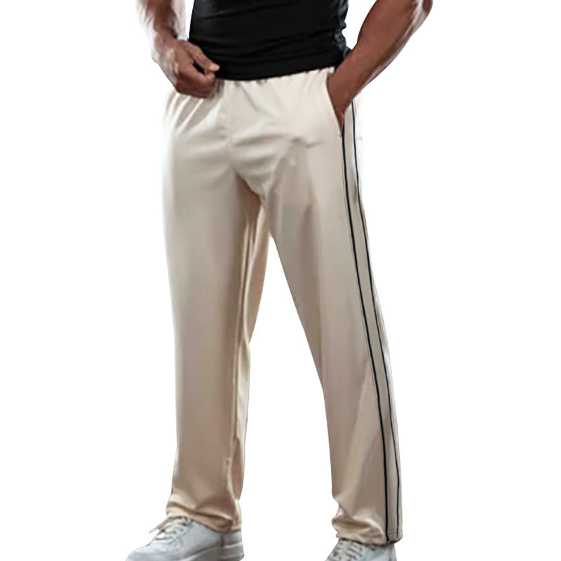 Herren sportliche Trainingshose mit seitlichen Streifen Echoarchiv