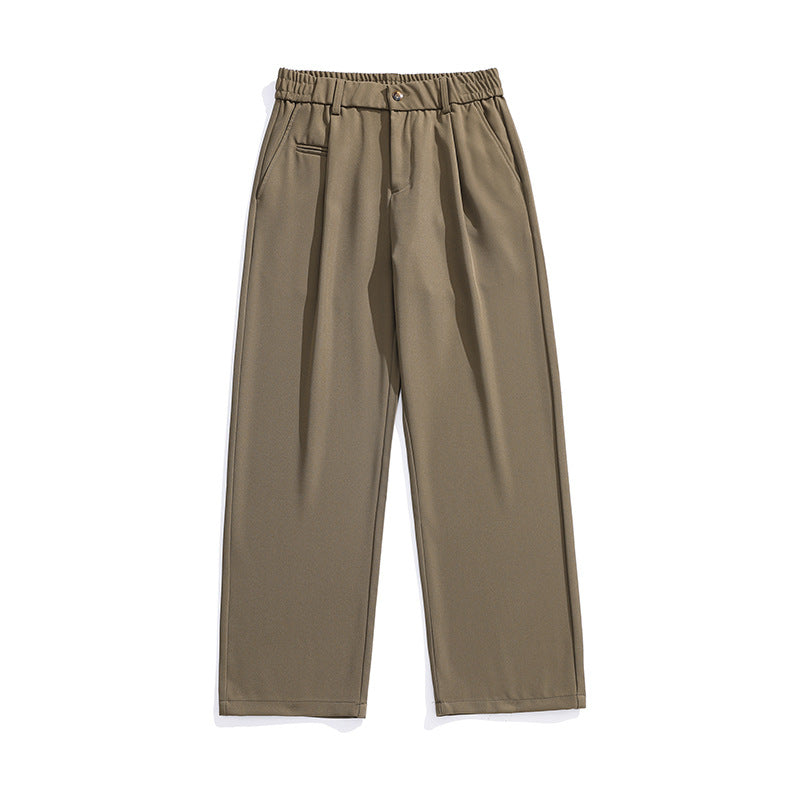 Damen Locker sitzende Bundfalten-Hose mit elastischem Komfortbund und geradem Saum Echo Archiv