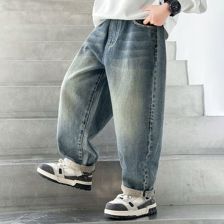 Herren lässige Weit geschnittene Jeans Echo Archiv