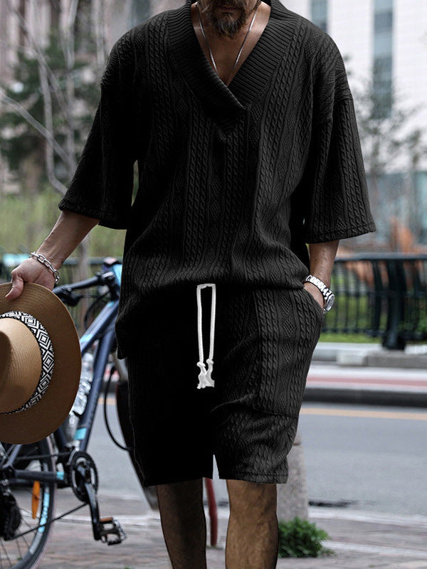 Herren lässiges Strick-Outfit Echoarchiv