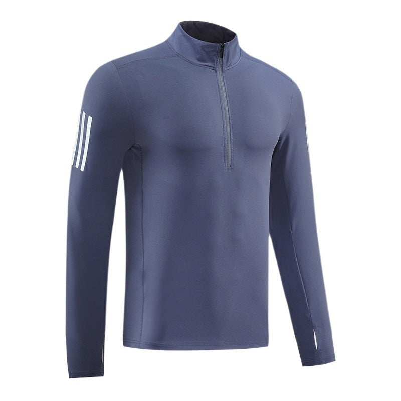 Herren Funktions-Thermo-Langarmshirt mit kurzem Reißverschluss Echoarchiv