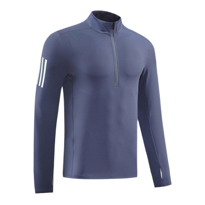 Herren Funktions-Thermo-Langarmshirt mit kurzem Reißverschluss Echoarchiv