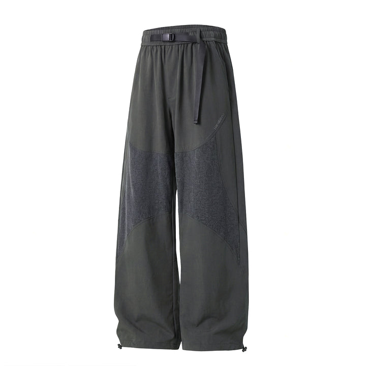 Damen Weite High‑Waist Utility‑Hose mit Einsätzen, verstellbarem Gummibund und Tunnelzugsaum Echo Archiv