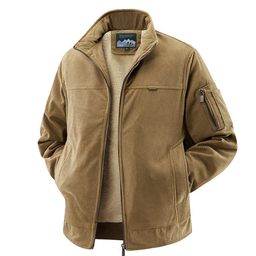 Herren Modische Cordjacke mit Fleece-Innenfutter Echo Archiv