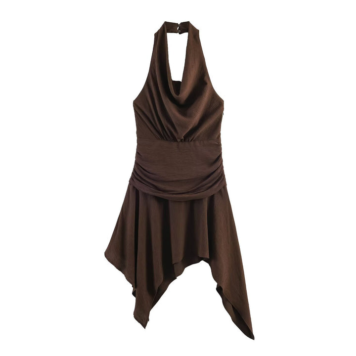 Damen asymmetrisches Kleid mit eleganter Drapierung Echo Archiv