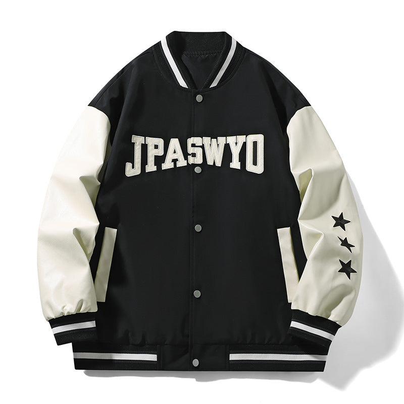 Herren sportliche Bomberjacke mit stylischem Schriftzug Echoarchiv