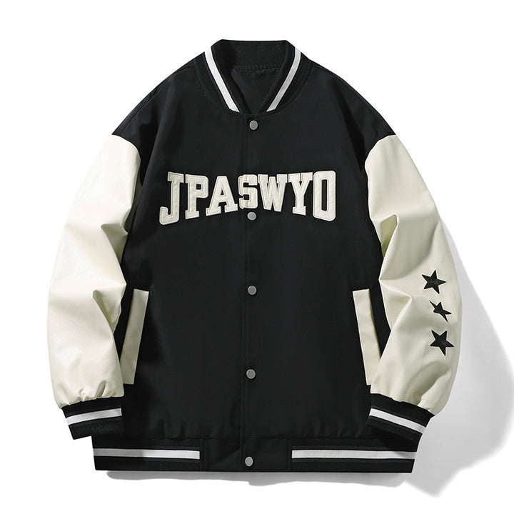 Herren sportliche Bomberjacke mit stylischem Schriftzug Echoarchiv