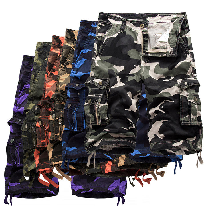 Herren taktische Cargoshorts mit multifunktionalen Taschen und verstellbarem Kordelzug Echoarchiv
