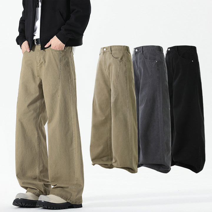 Herren weite Cargo-Hose mit elastischem Bund und multifunktionalen Taschen Echoarchiv