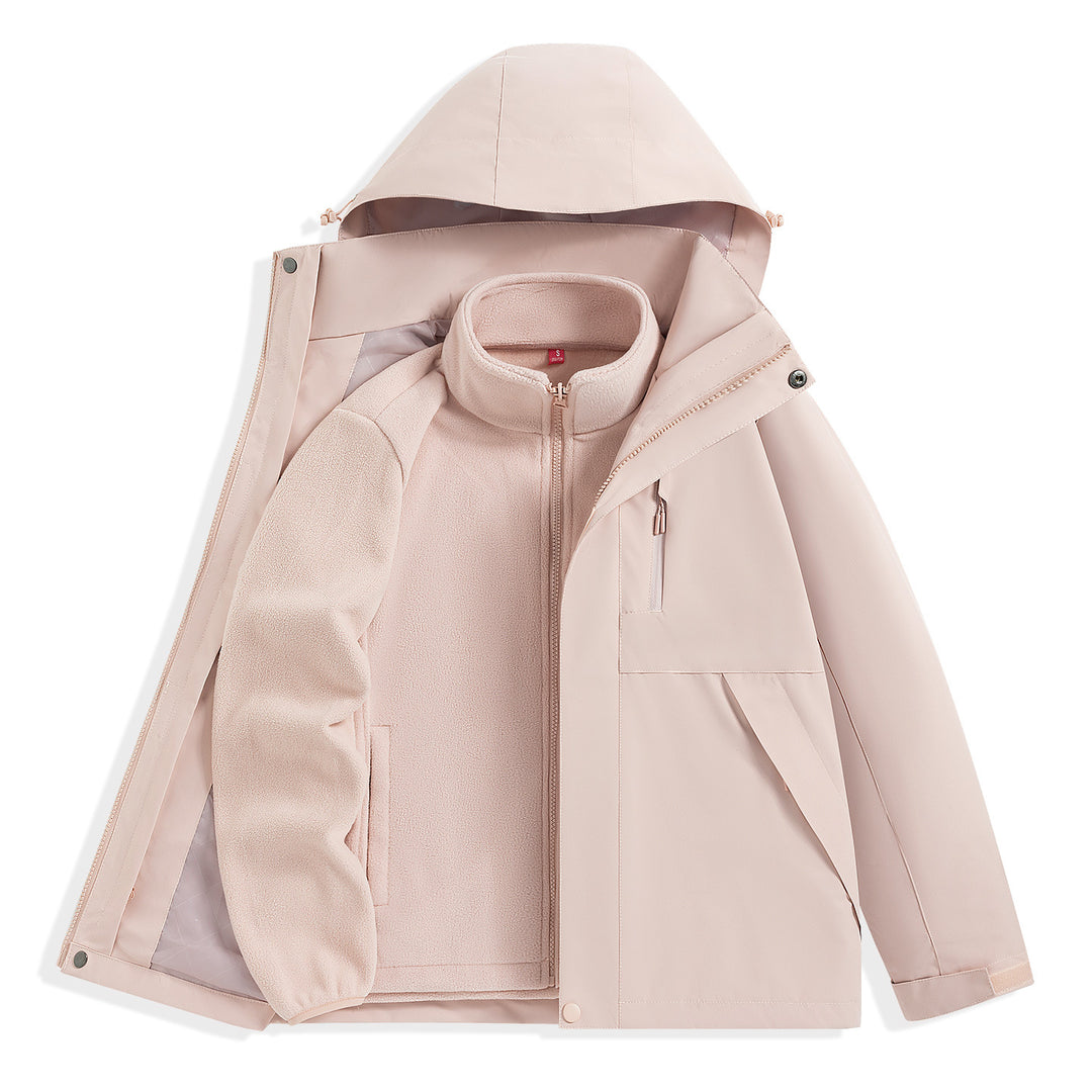 Herren zweilagiger Outdoorparka mit herausnehmbarer Fleece-Innenjacke und Kapuze Echo Archiv
