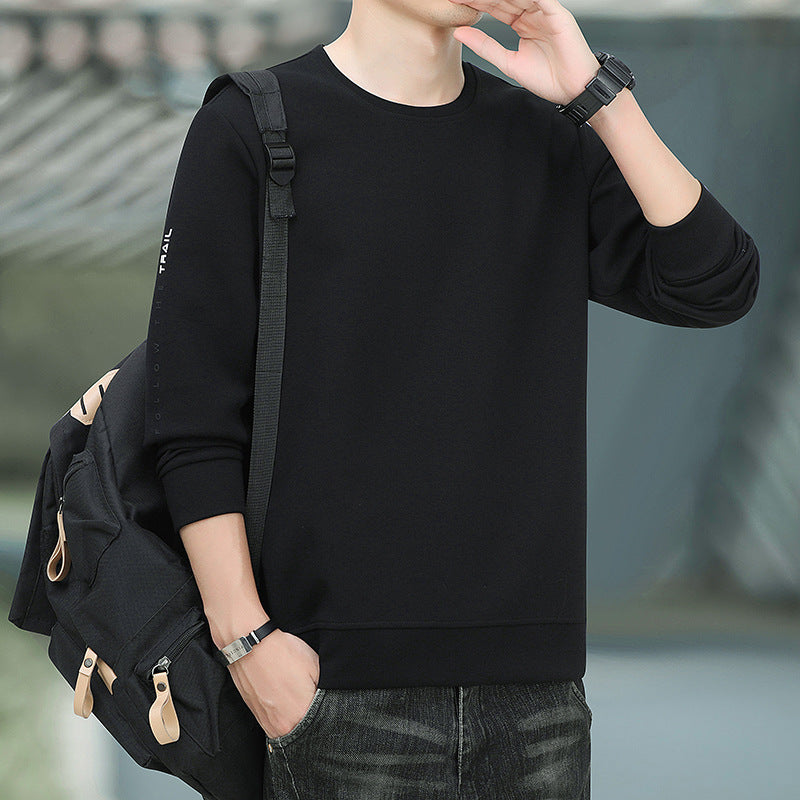 Herren Rundhals-Sweatshirt mit angerauter Innenseite und schmalem Saum Echo Archiv