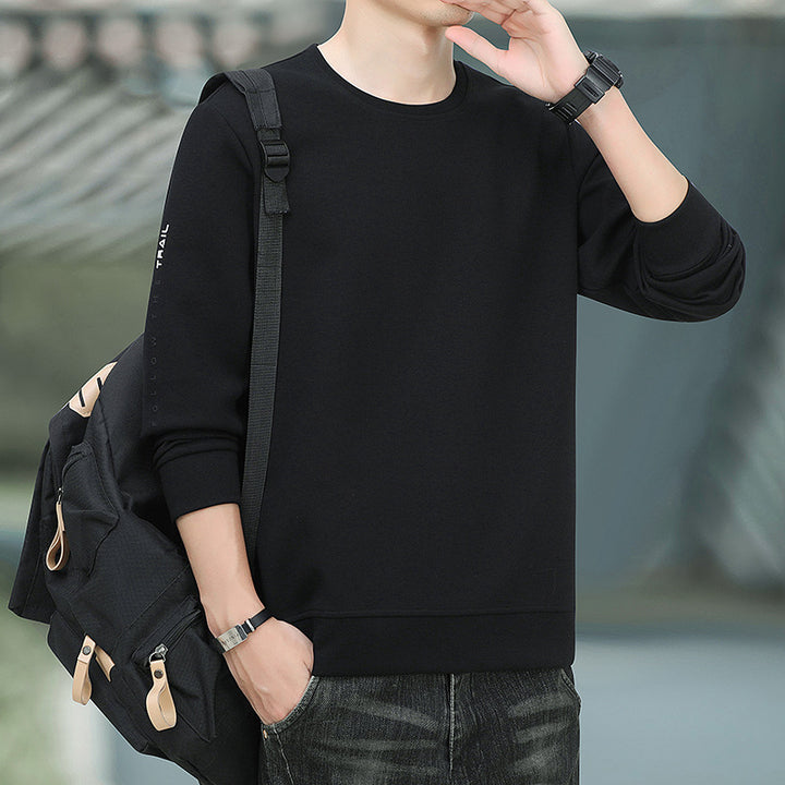 Herren Rundhals-Sweatshirt mit angerauter Innenseite und schmalem Saum Echo Archiv