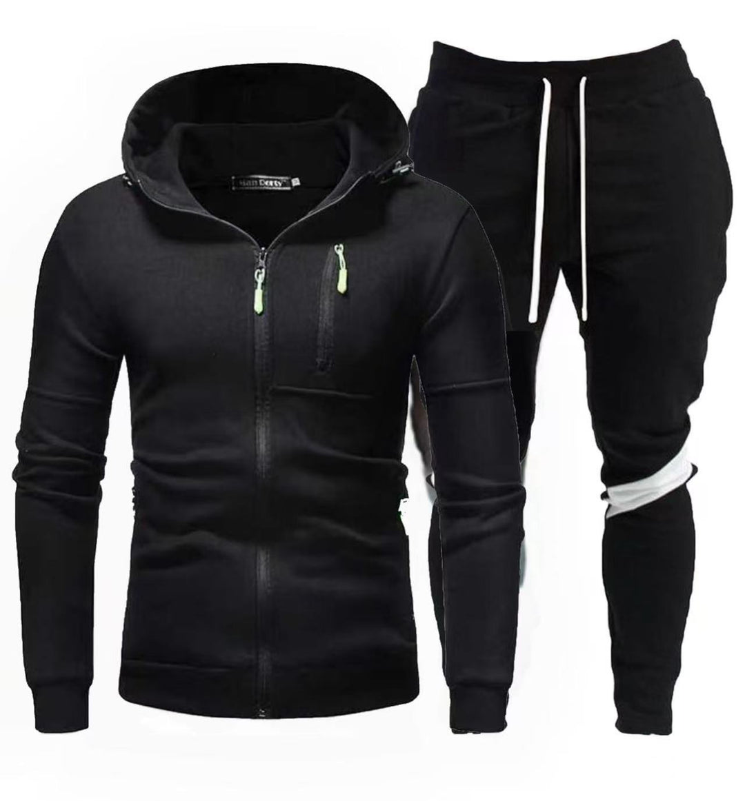 Herren sportliche Kapuzenjacke mit praktischem Reißverschluss und Jogginghose Echoarchiv