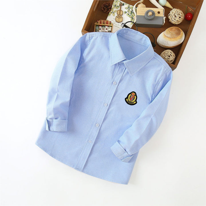 Damen klassisches Langarmhemd mit Wappen Echo Archiv