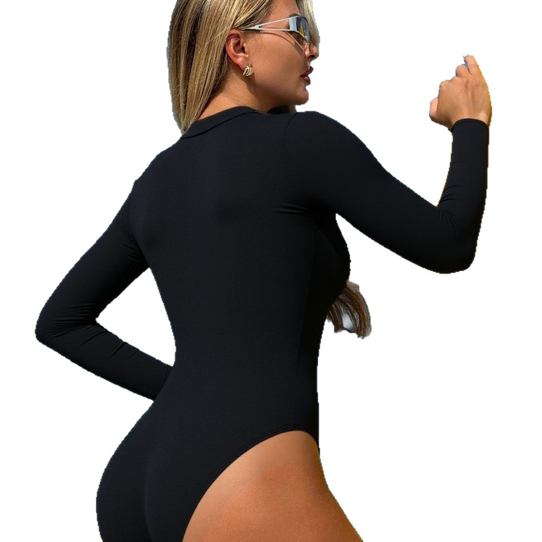 Damen Sportlicher Schwimmanzug mit Reißverschluss Echo Archiv