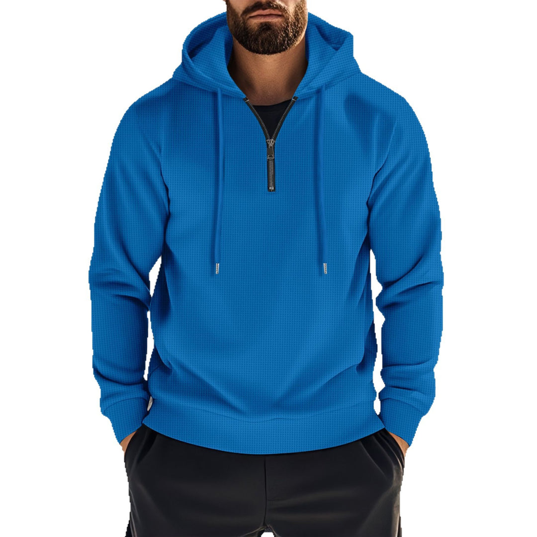 Herren Kapuzenpullover mit innovativem Reißverschluss und atmungsaktivem Material Echoarchiv