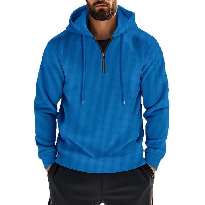 Herren Kapuzenpullover mit innovativem Reißverschluss und atmungsaktivem Material Echoarchiv
