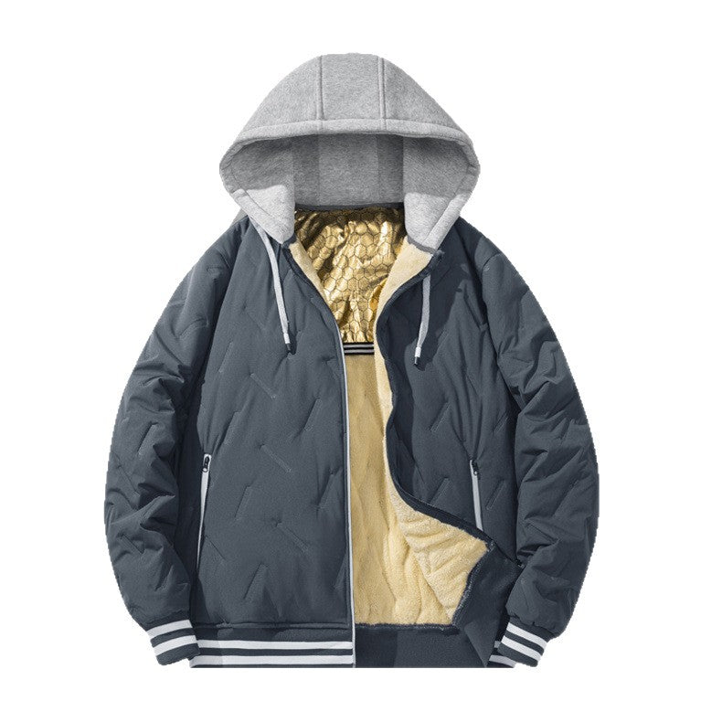 Herren wattierte und gefütterte Urbanjacke mit hohem Kragen Echoarchiv