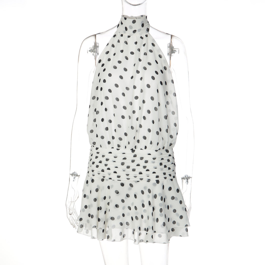 Damen Halterkleid mit verspieltem Punkten Echo Archiv
