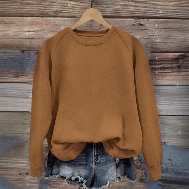 Damen Oversize Sweatshirt mit Raglanärmeln und elastischem Saum Echoarchiv