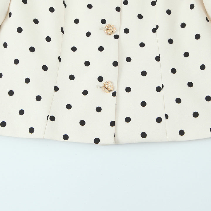 Damen elegante Bluse mit Puffärmeln und Knopfdetails Echo Archiv