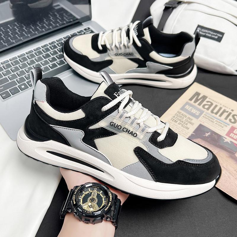 Unisex Moderne leichte Freizeit-Sneaker mit gepolstertem Komfortfußbett und atmungsaktivem Mesh-Overlay Echoarchiv