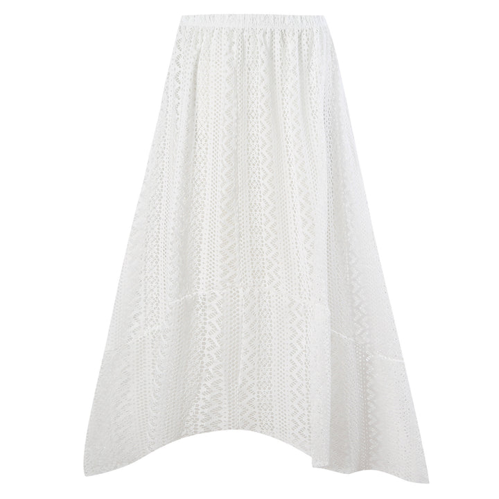 Damen Eleganter Badeanzug mit floralem Detail und transparenter Strandtunika Echo Archiv