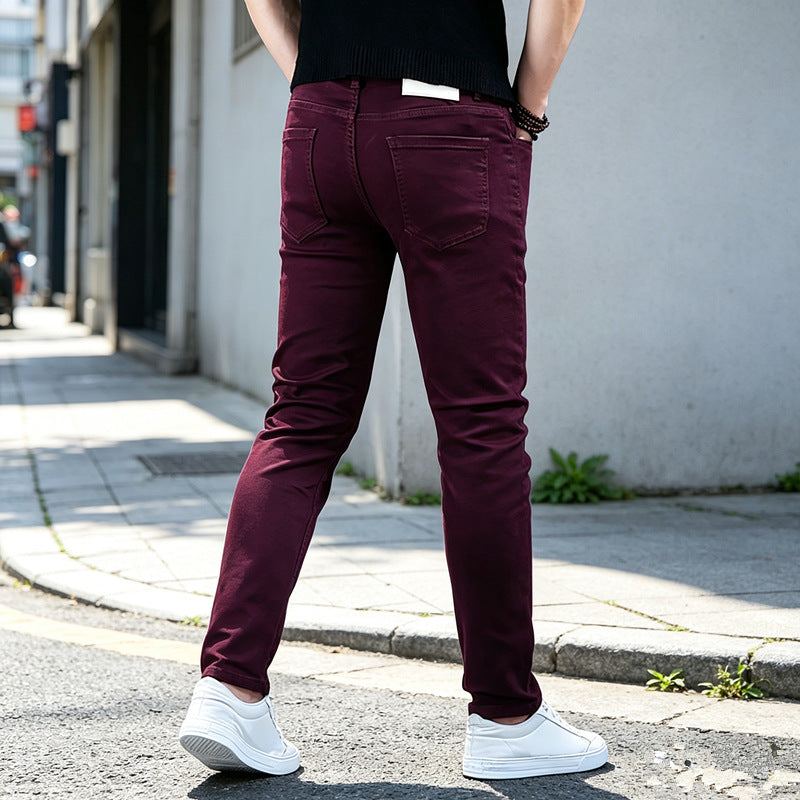 Herren Modische Slim-Fit Hosen Echoarchiv