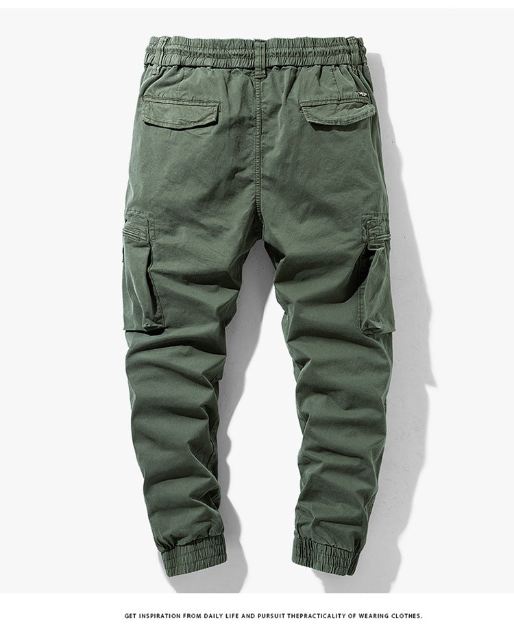 Herren Tapered-Utility-Cargohose mit elastischem Tunnelzugbund, großen Klapp­taschen und gerippten Bündchen Echo Archiv